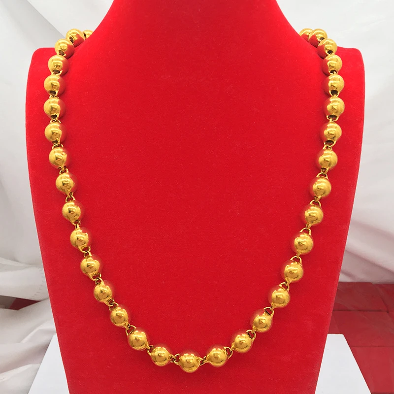 合金项链 合金{抖音好物}项链 圆珠项链男款霸气经典