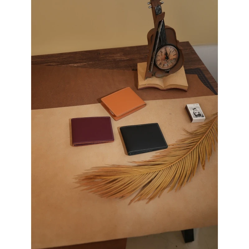 【鹿师傅】男士卡包证件名片包多功能证件卡包小巧薄款一体包QT127