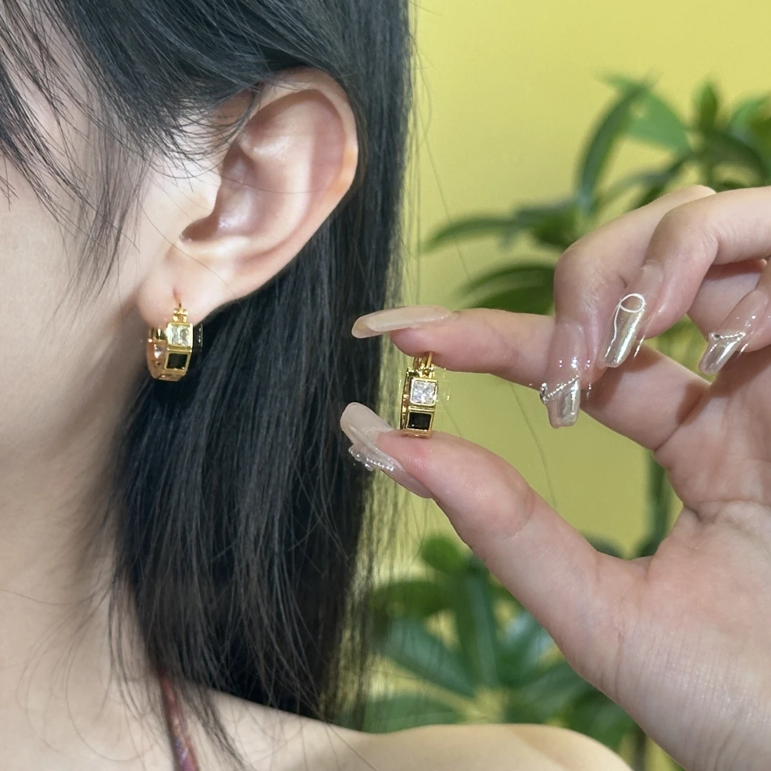 925银针耳饰 轻奢素款气质法式百搭个性耳饰