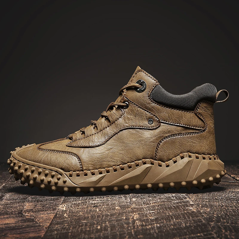 外贸出口意大利原单撤柜男鞋冬季加绒高帮鞋软底防滑运动休闲鞋男