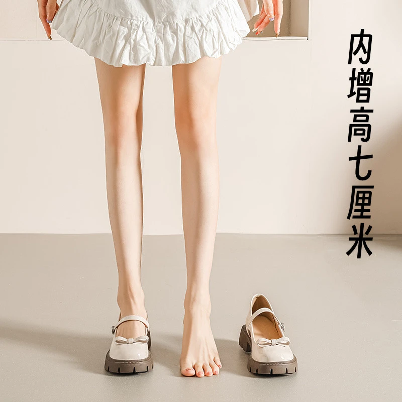 小码小皮鞋女2023夏新款学生蝴蝶结内玛丽珍鞋31323334单鞋