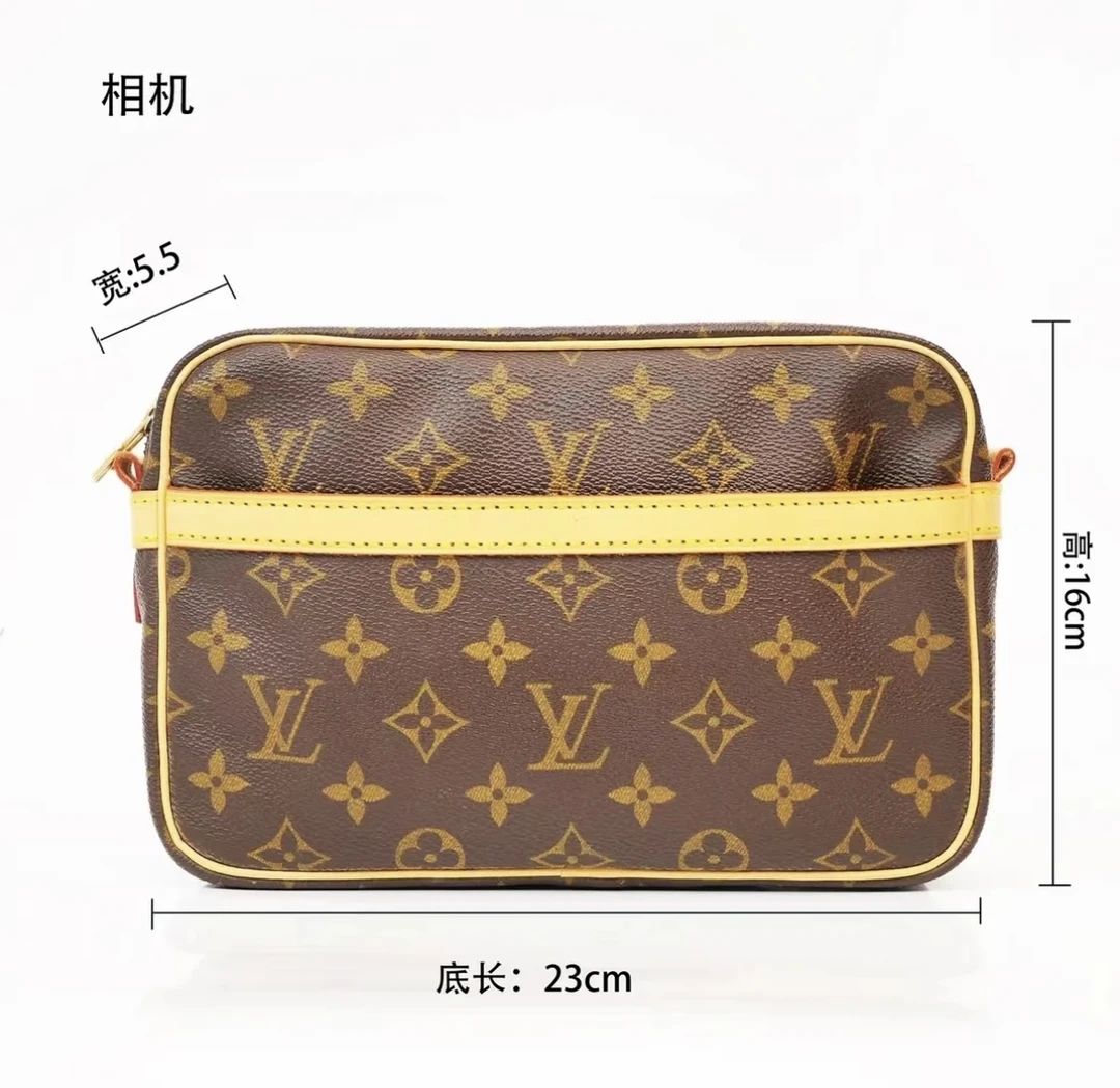 修复品95新 LouisVuitton/路易威登  全原23相机包送肩带