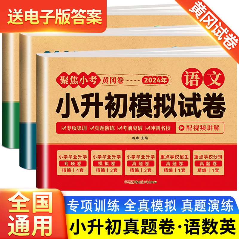 【黄冈试卷】2024新版全国通用小升初全真模拟试卷语数英专项训练卷