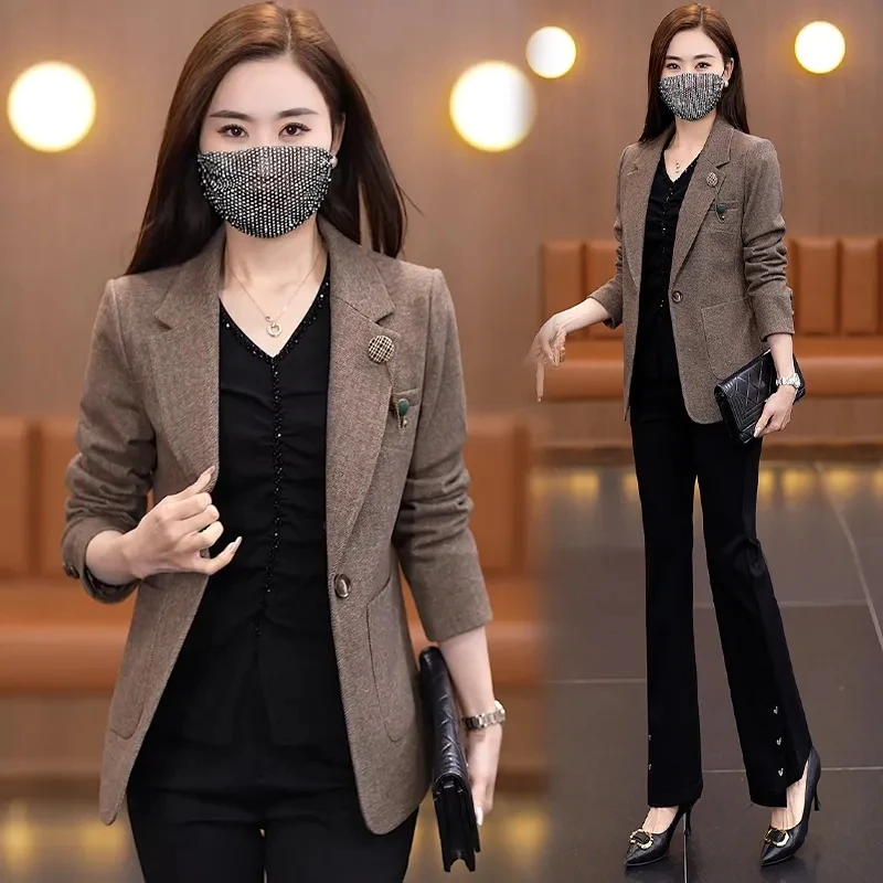 韩版外套女2024年春秋新款显瘦气质小个子洋气时尚上衣外套