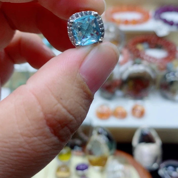 紫晶颈饰银S925镶嵌水晶
