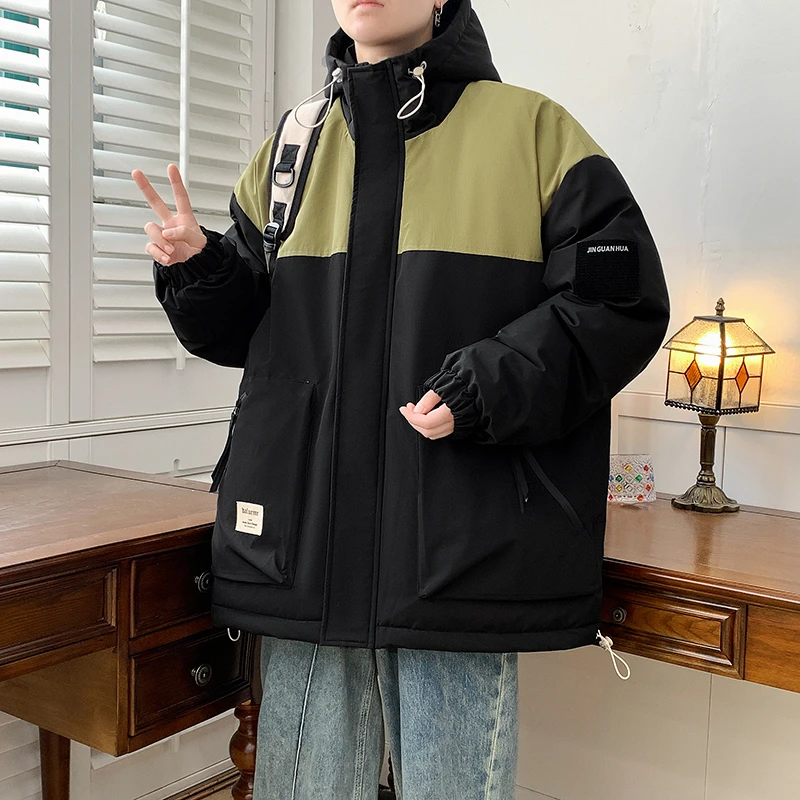 棉衣男士冬季加厚外套2023新款青年潮牌大码棉服保暖棉袄子男潮