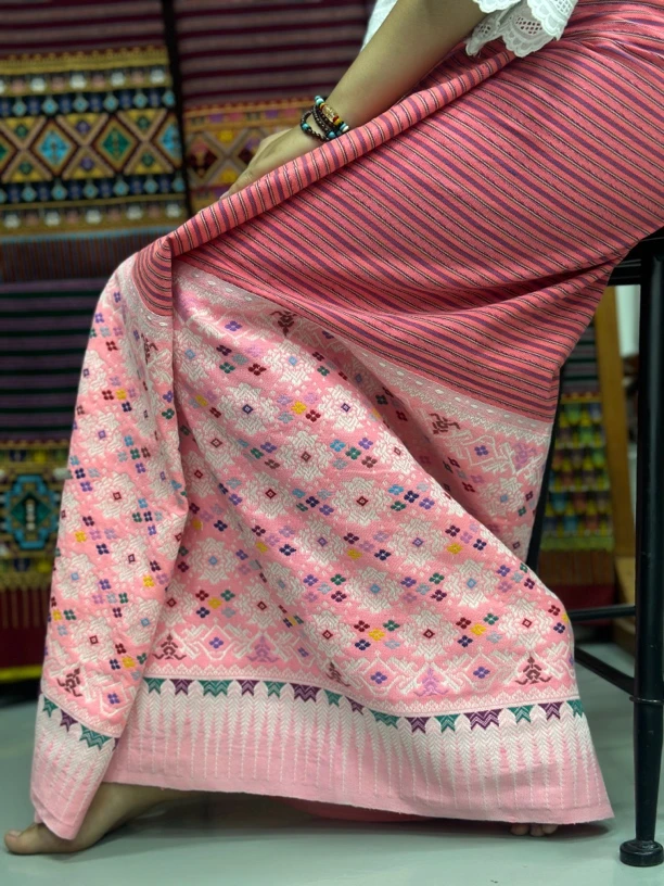 泰国 纯手工织布筒裙