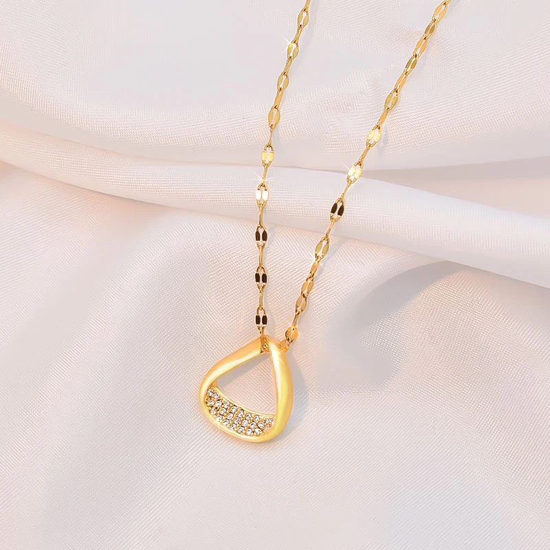 钛钢项链 气质轻奢时尚百搭个性精致小众项链XL9038