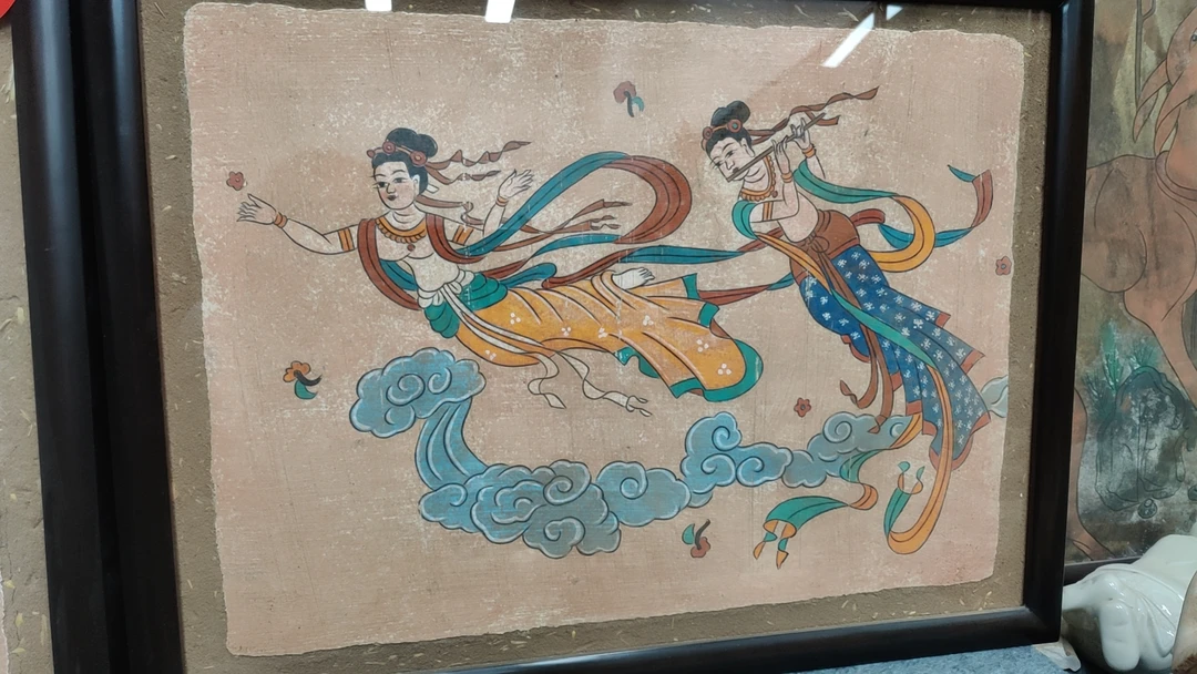 墙皮画尺寸64×49厘米