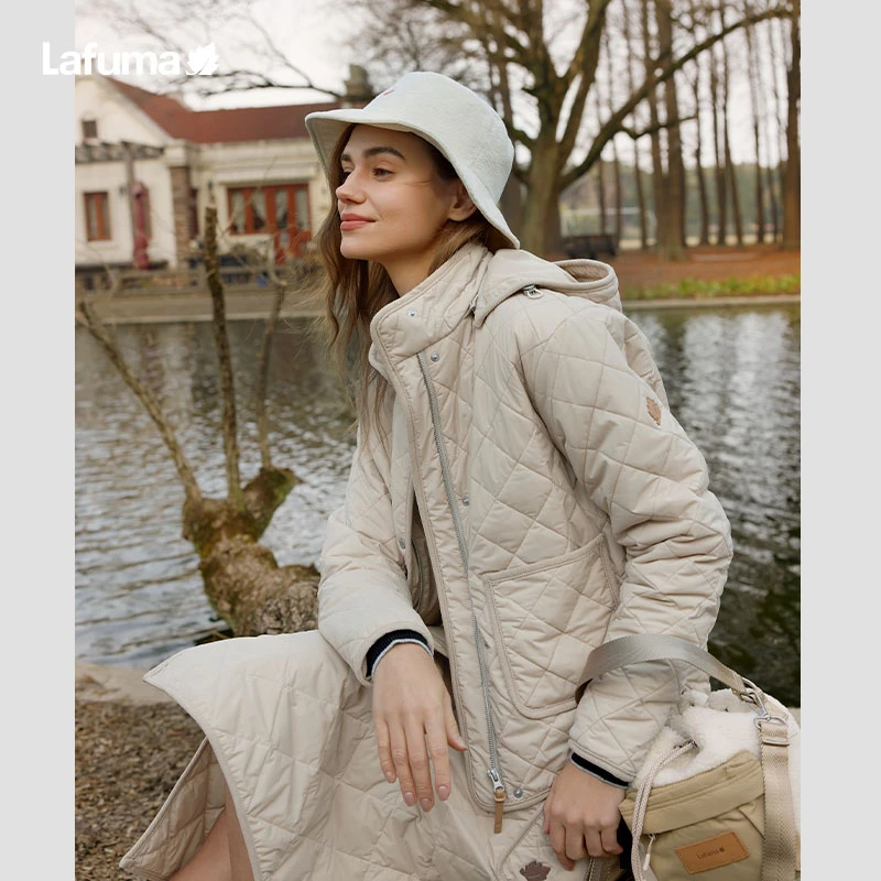 【3M新雪丽】LAFUMA户外秋冬宽松可拆卸帽棉服女休闲外套LFJU4CM66