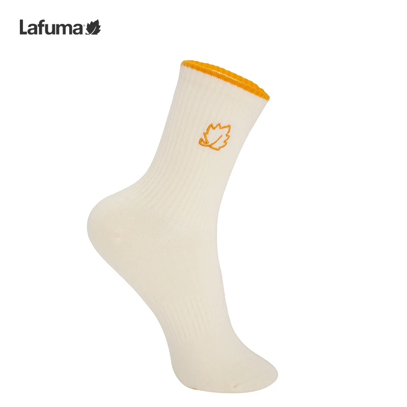 LAFUMA乐飞叶户外中筒男女袜吸湿排汗透气情侣运动袜LESS2CS07CR