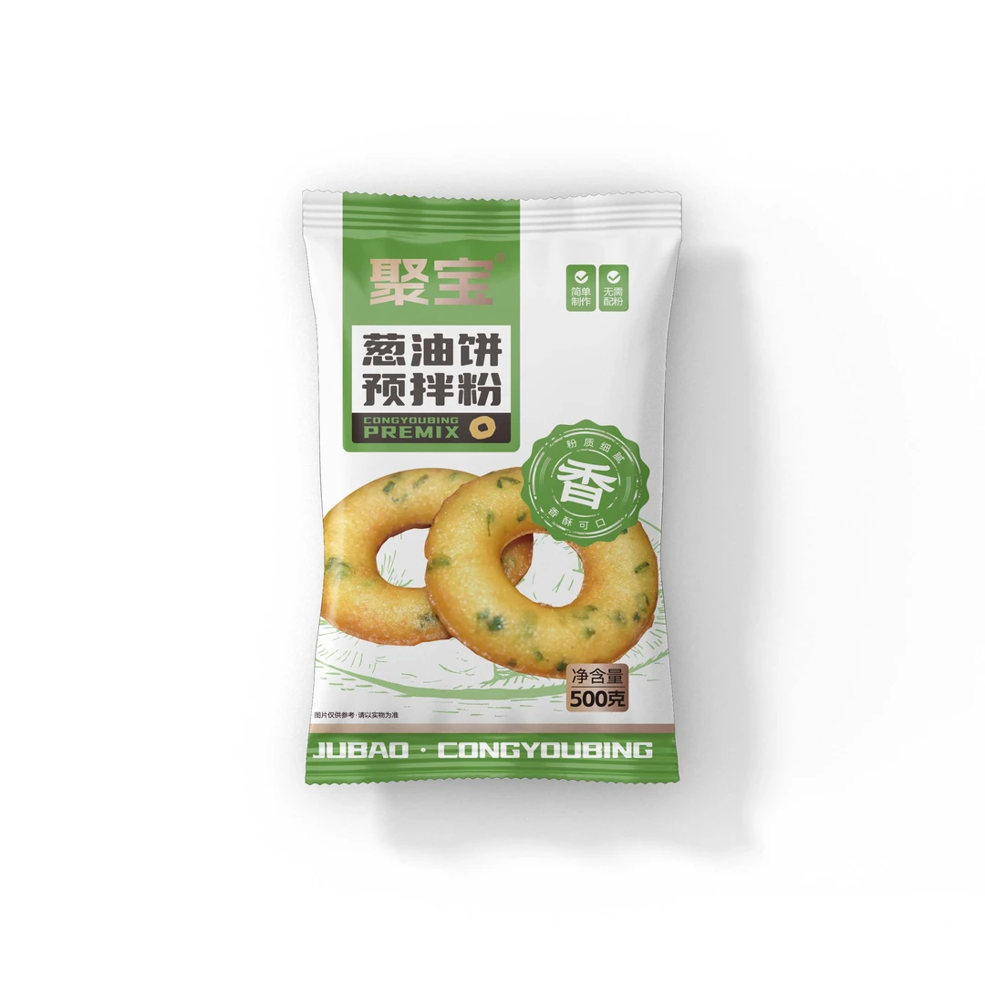 聚宝葱油粑粑预拌粉500g/袋家庭自制餐饮连锁正宗风味方便快捷