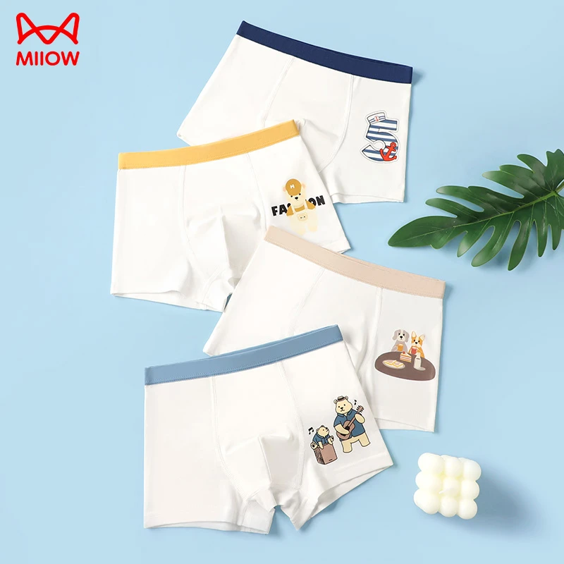 猫人儿童卡通内裤儿童节男童纯棉宝宝透气男孩学生个性