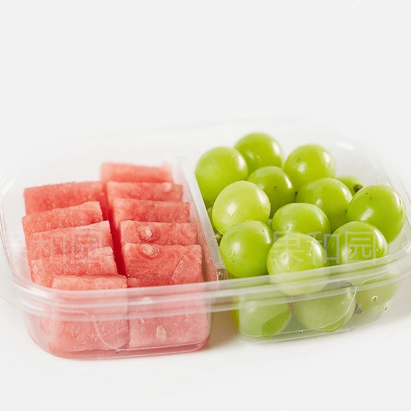 【果和园】阳光玫瑰+西瓜 (双拼)果切350g