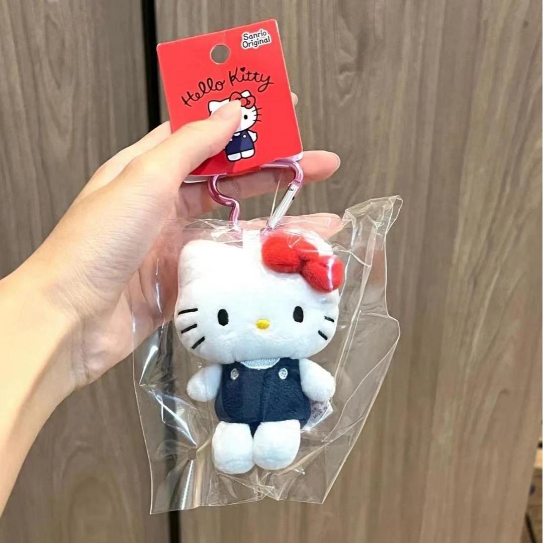 爱心扣凯蒂猫hellokitty哈喽公仔毛绒钥匙扣挂件挂饰礼物包包Y248
