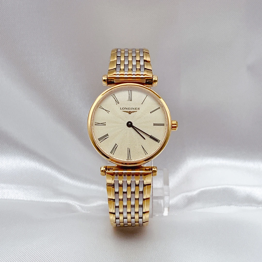 95新 Longines/浪琴 嘉岚系列/女表石英/24mm表径/全原花纹面盘
