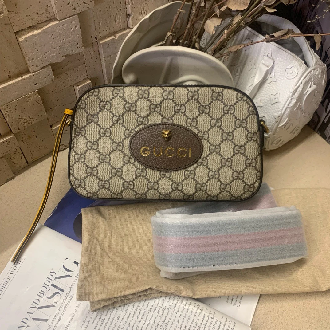 全新未使用 GUCCI/古驰 虎头相机包