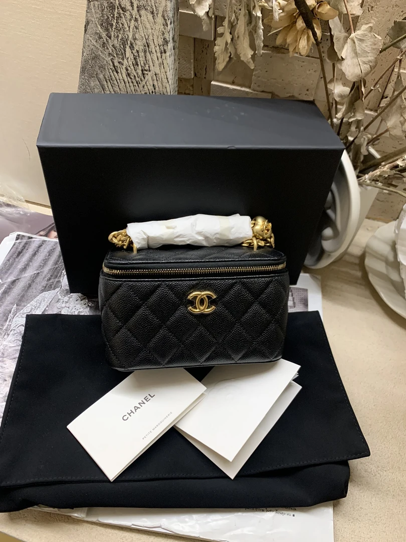全新未使用 Chanel/香奈儿 23p爱心金球长盒子荔枝纹