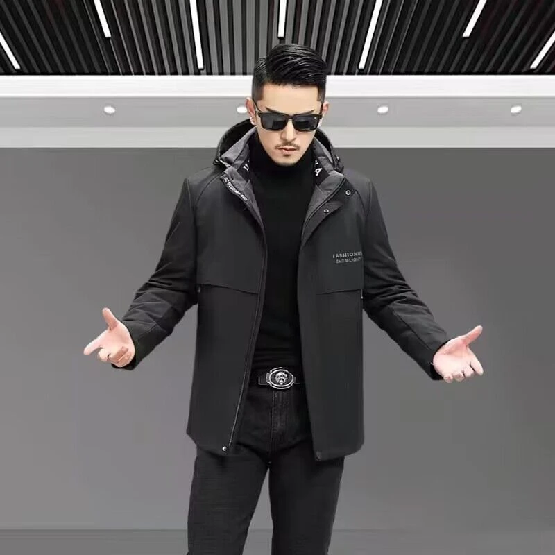 商务休闲保暖御寒黑【整张貂貂】外套，活里活面可拆卸，一衣三穿