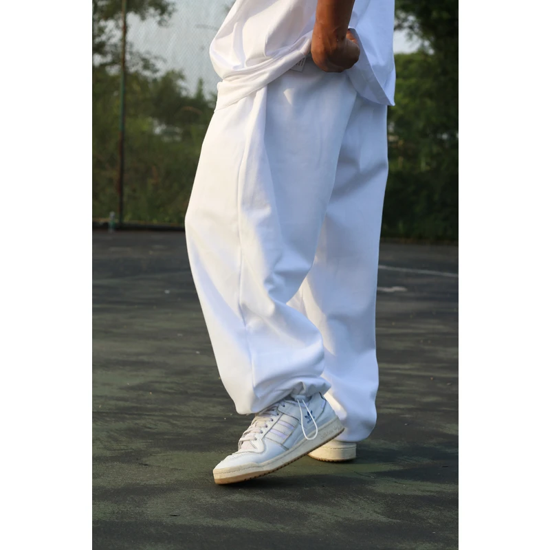 StreetBrekeakerz街头滑板HipHop宽松休闲篮球街舞束口白色卫裤