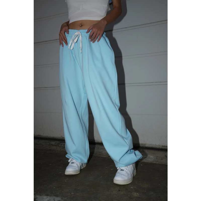 hiphop宽松卫裤束口休闲oldschool嘻哈街舞女裤美式街头oversize
