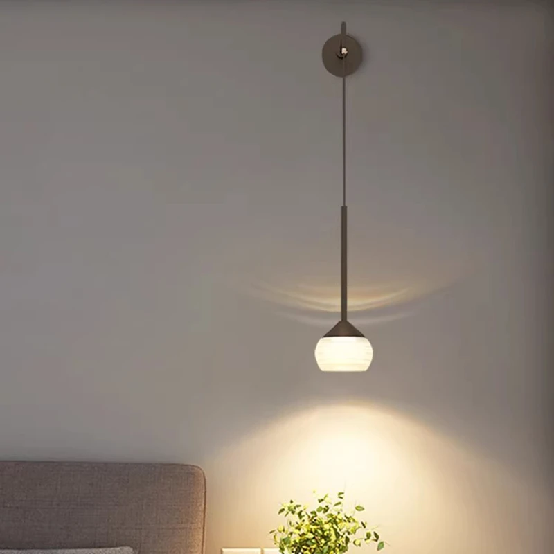 主卧室床头壁灯网红北欧风高级感现代极简约创意客厅电视背景墙灯