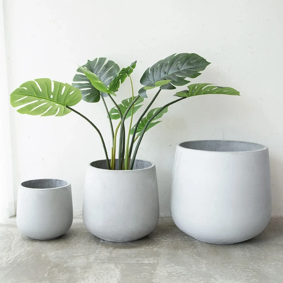 【顺丰】【海岛绿植】镁泥绿植花盆简约客厅阳台现代北欧落地水泥盆