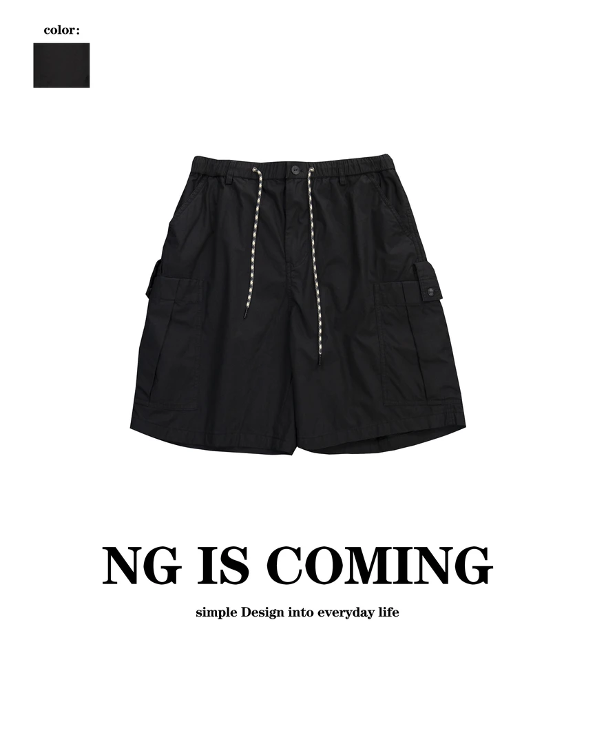 【小众设计工装短裤】2024夏季男女舒适百搭户外宽松抽绳-88520