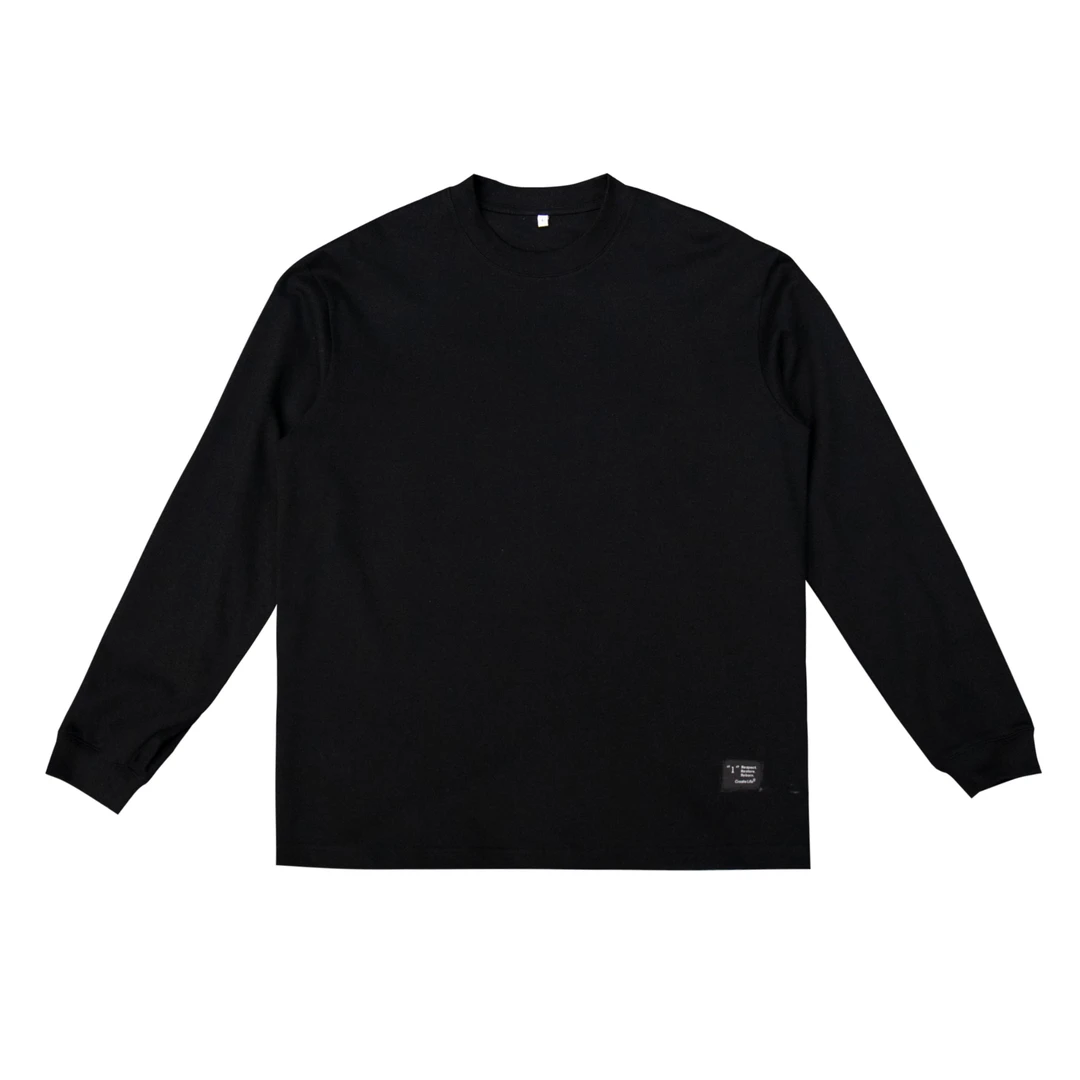 【长袖净版T恤】男士时尚时尚百搭休闲宽松纯色圆领简约88835