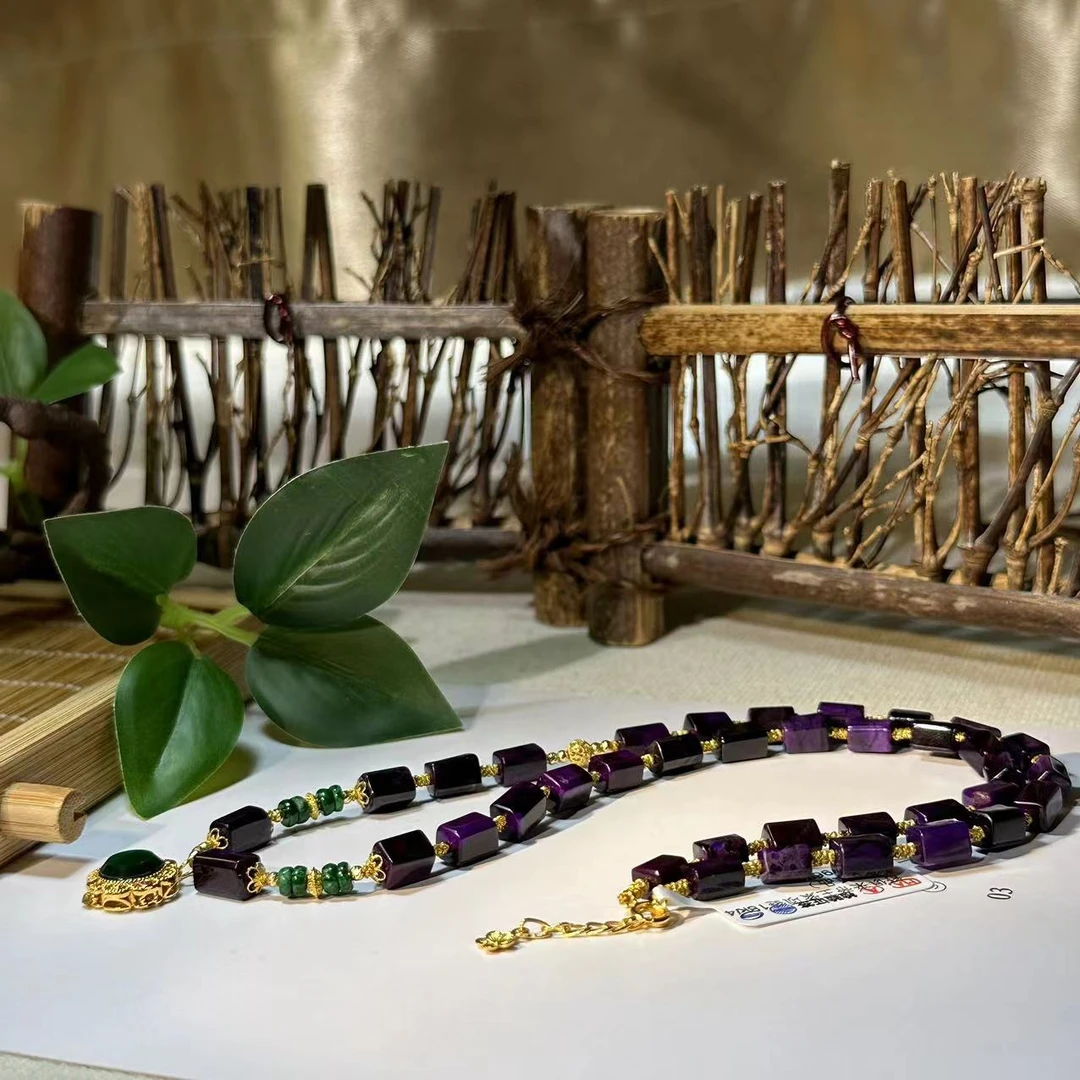 舒俱来帝王紫项链18k/45cm/AZB2219【编码多样性】