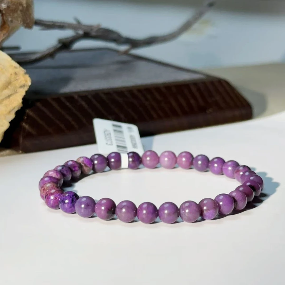 舒俱来凝胶皇家紫圆珠手串/AZB3373