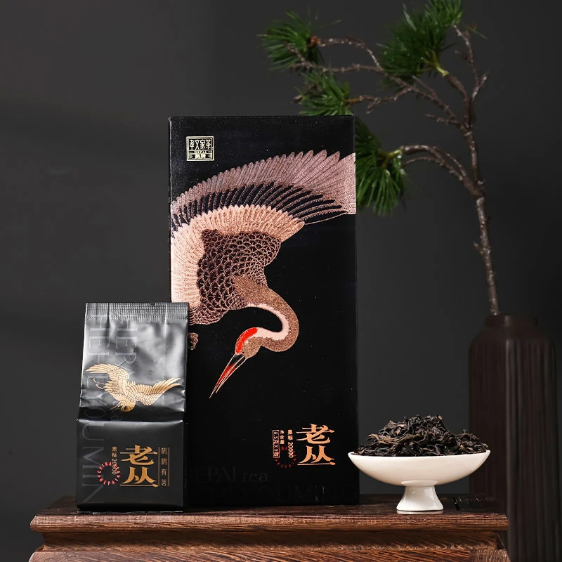 孝文家茶鹤牌黑标20000老枞水仙浅焙武夷岩茶高端乌龙茶叶礼盒装