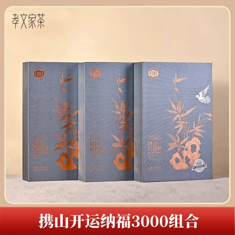 【老客专享】孝文家茶组携山开运纳福3000肉桂水仙大红袍组合礼盒