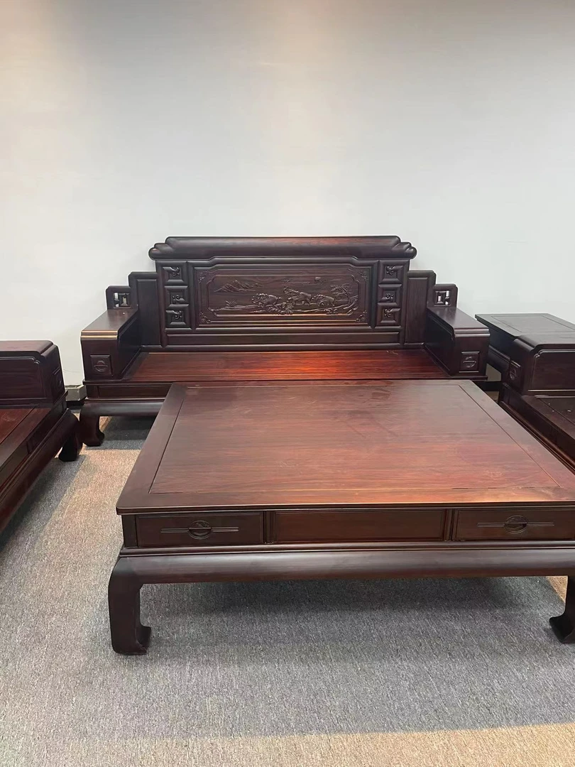 万象沙发套装123客厅以上沙发古典客厅成套雕花沙发木质家用