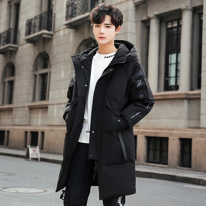 TUCANO/啄木鳥羽绒服男士中长款秋冬加厚保暖外套连帽休闲青年