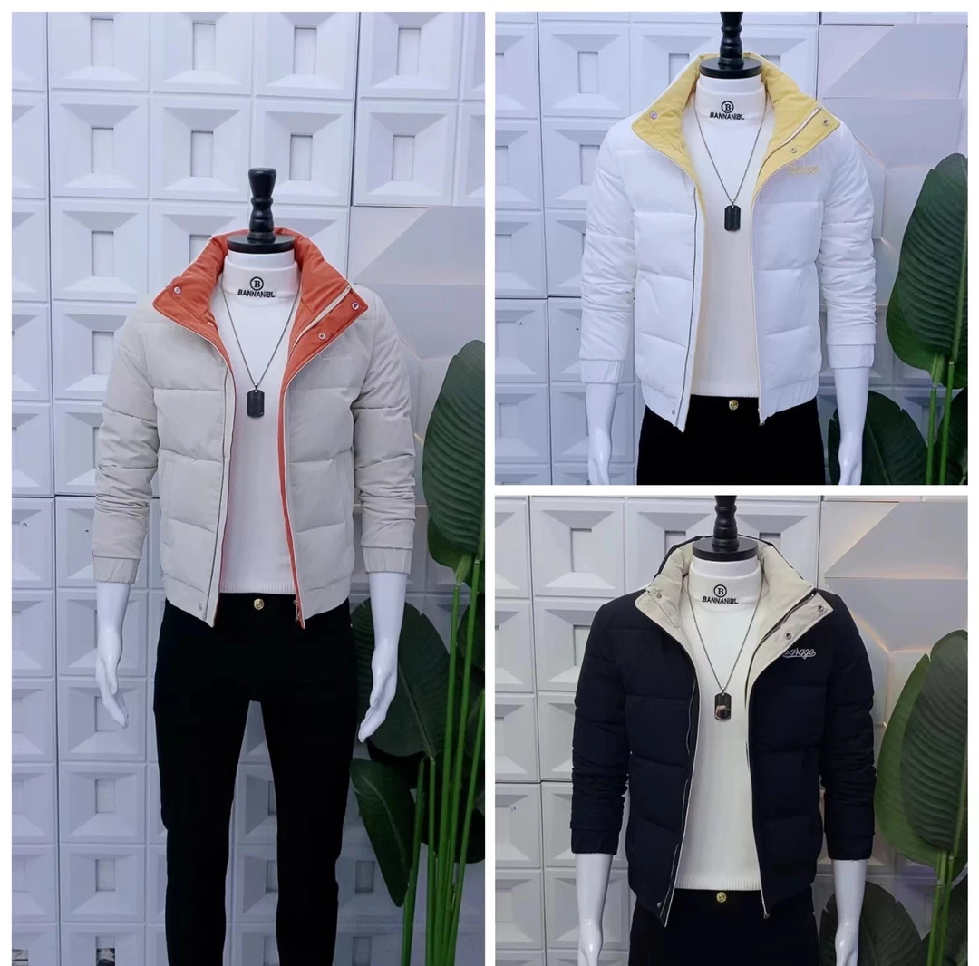 2024冬季男士新款潮流时尚保暖修身爆款棉衣简单百搭男款韩版棉服