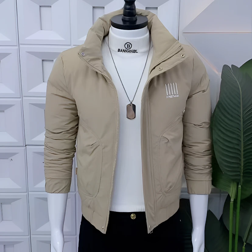 男士冬季新款保暖修身立领时尚棉服外套男装爆款冬天男外衣