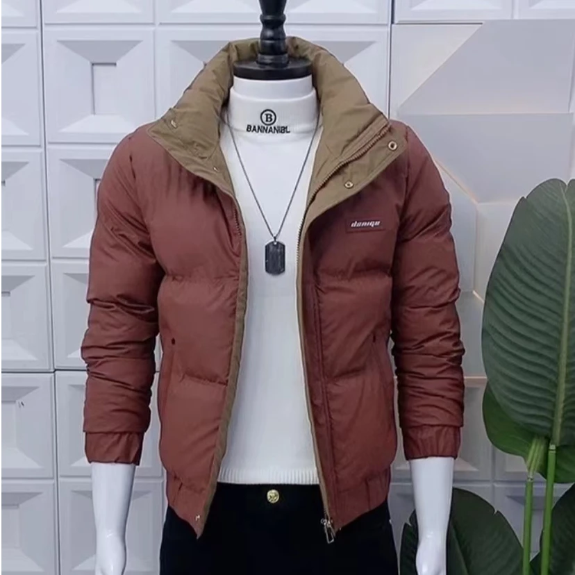 男士冬季新款潮流时尚保暖棉服外套男款爆款韩版修身百搭棉衣
