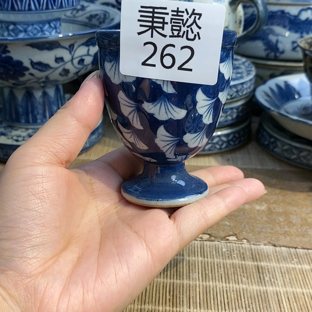 杯手工手绘青花陶瓷