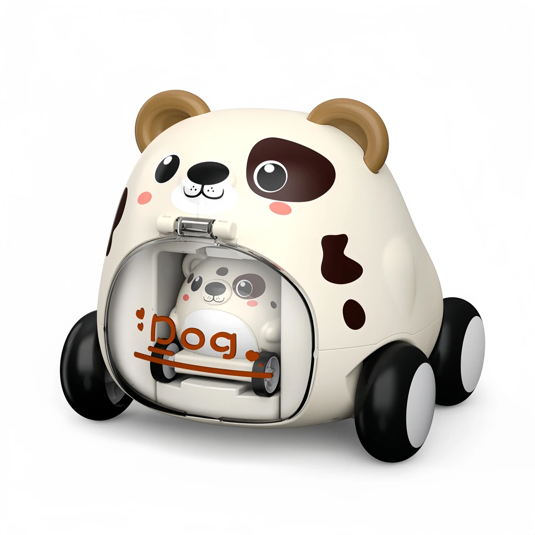 老虎汽车玩具弹射车萌宠小汽车六一礼物益智宝宝儿童玩具车男女孩