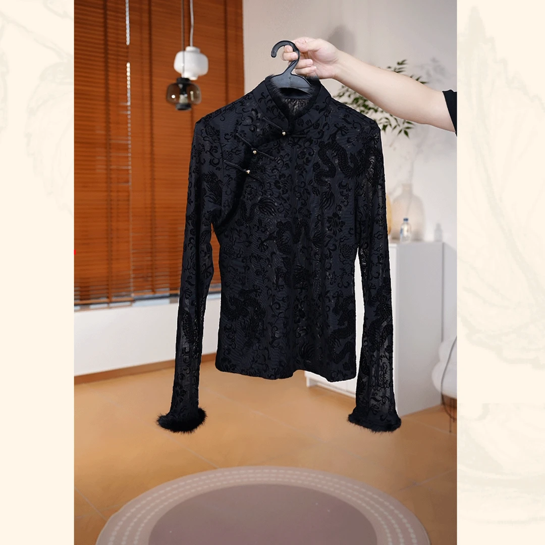 『XIANER』新中式水豹打底衫23546