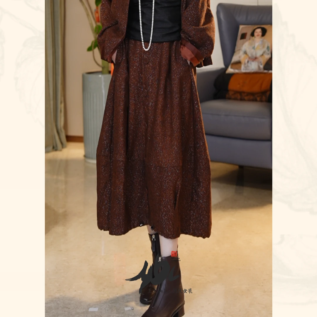 『仙儿』国风高定设计师款气质宽松半身裙DY20240206004