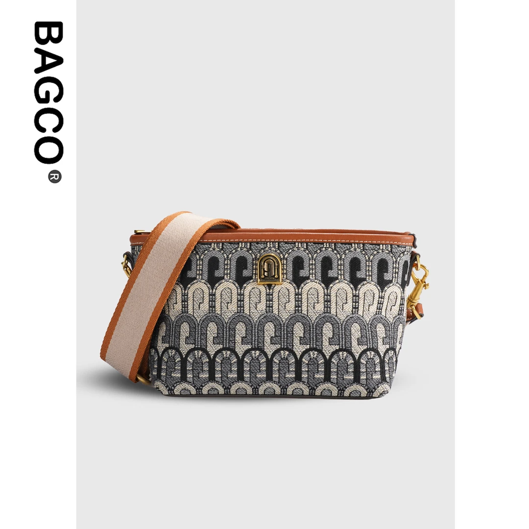 【多多专属】BAGCO新款小众复古轻奢提花面料时尚休闲单肩斜挎包