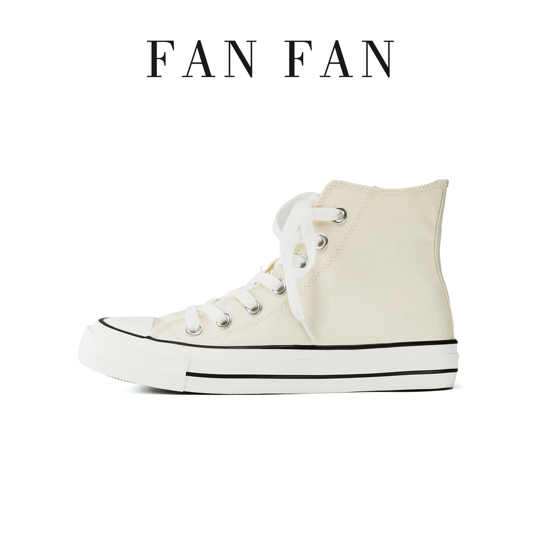 【小刚懂鞋】春夏新款休闲时尚帆布鞋彩色高帮系带女鞋FZ202410301