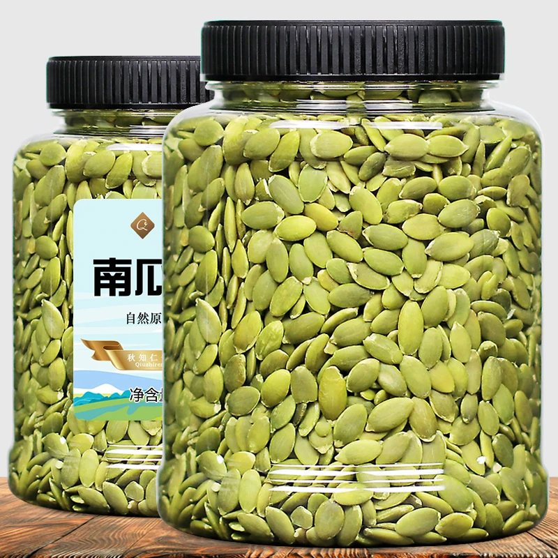 南瓜子仁150g罐装原味烘焙熟南瓜籽散装大颗粒办公室零食小吃美食