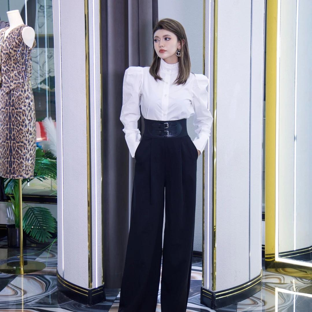 时尚女士网红女装设计师显瘦气质优雅套装精致非常好看长袖056