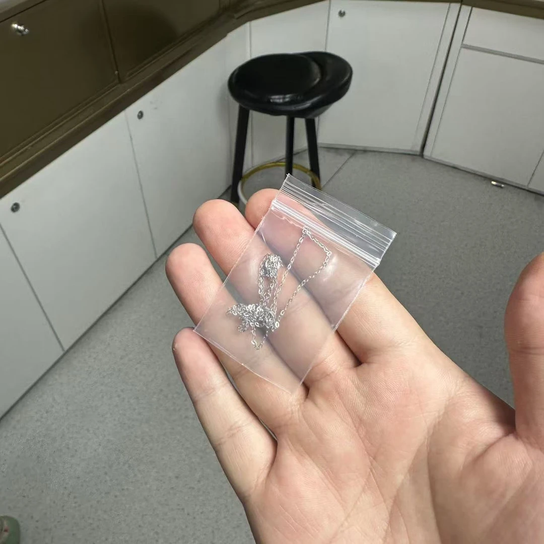 山与湖珠宝【银链子】S925银 珍珠吊坠链子