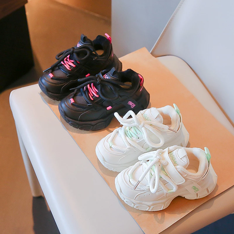 【悠悠耀选】2023年冬季新款加绒儿童时尚软底运动老爹鞋ZJYJ-K-11