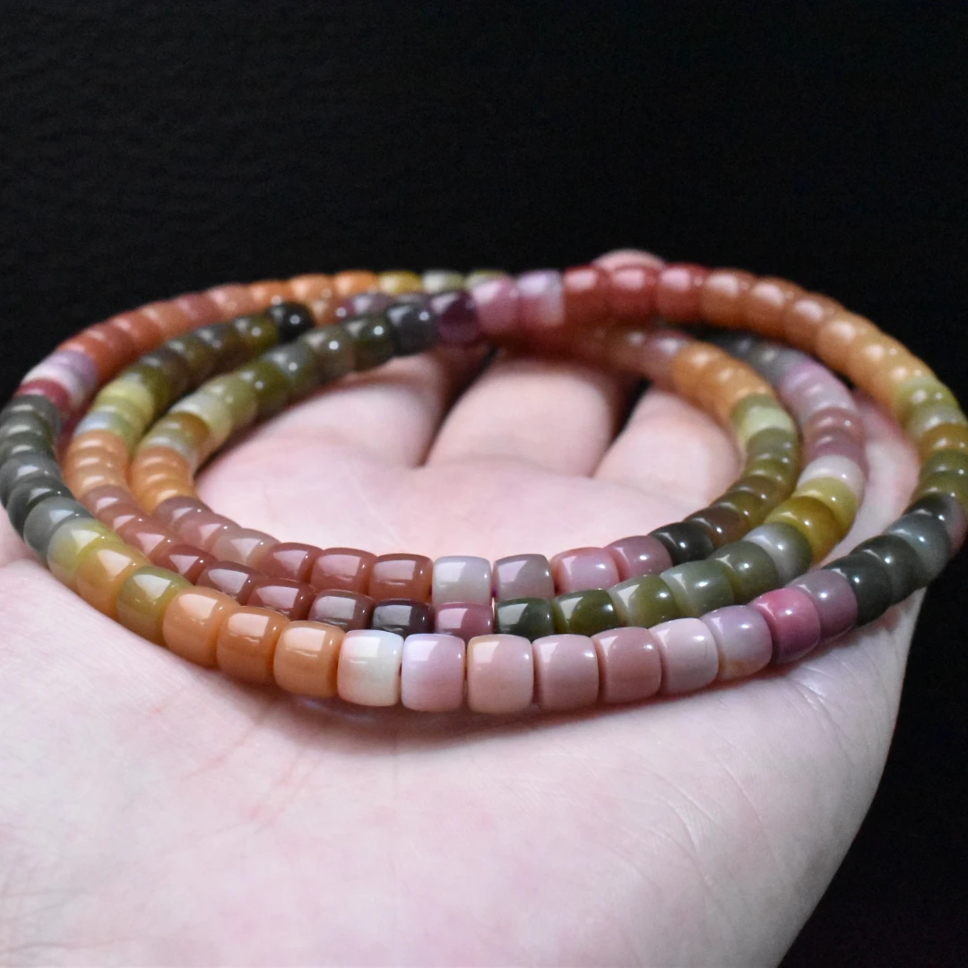 【一九珠宝】卡6mm盐源直切长链-多样性发一件  YJ9157