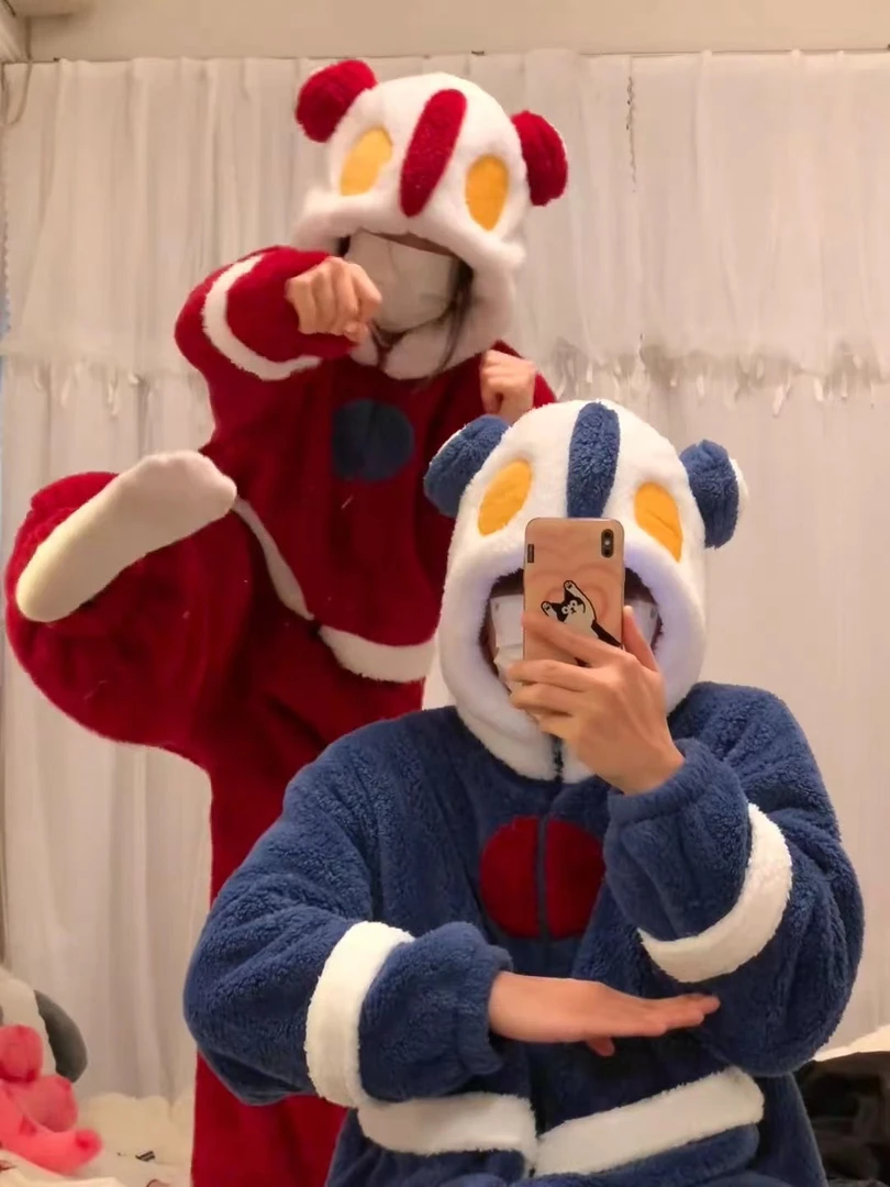 【曲奇】超萌奥特曼冬季睡衣儿童男女童珊瑚绒可爱加绒加厚连体睡衣